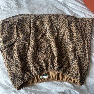 American Eagle Outfitters Brown and Black Animal Print Top